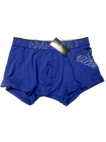 Image of Emporio Armani intimo uomo mutande online underwear boxer parigamba blu aquila