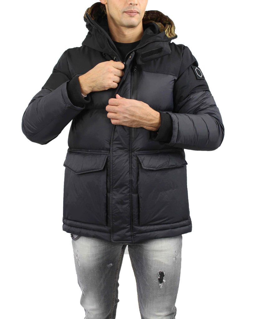 Piumino Hox uomo scontato giacca giubbotto nero in piuma shop online caldo inverno Torino