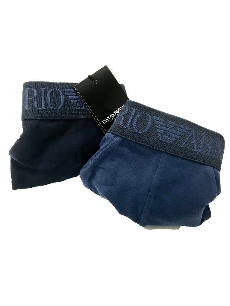 Slip Emporio Armani intimo uomo shop online underwear mutande bi pack blu avio Torino