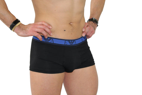 Image of Emporio Armani intimo uomo abbigliamento offerta saldi online underwear boxer parigamba blu