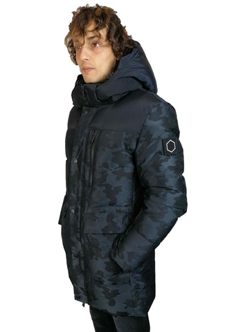 Parka Hox uomo giubbotto camouflage lungo giacca in piuma d'oca shop online impermeabile Torino